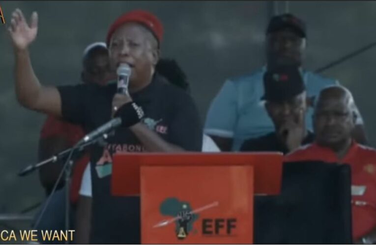 LIVE: CIC Julius Malema addressing EFFSiyabongaRally. we are not free until afrca is free.
