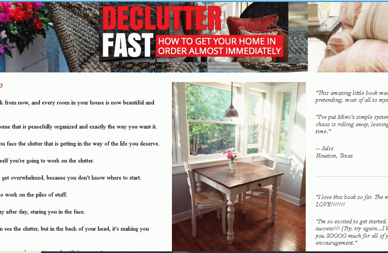 de-clutter your home fast