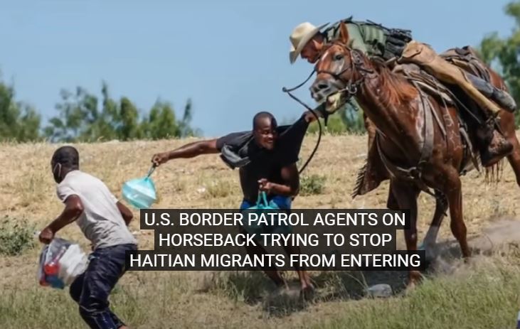 Border Patrol Agent Uses Whip to Chase Down Haitian Migrants 10-2021